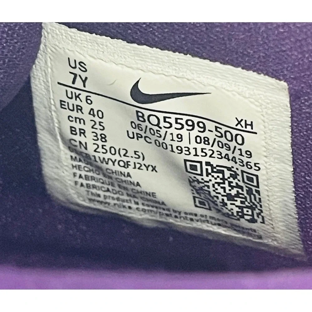 Nike Kyrie 6 Basketball Shoes Kids 7Y‎ Purple Mid Top Sneakers BQ5599-500